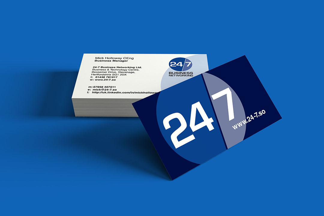 24-7 business card logo - childsdesign