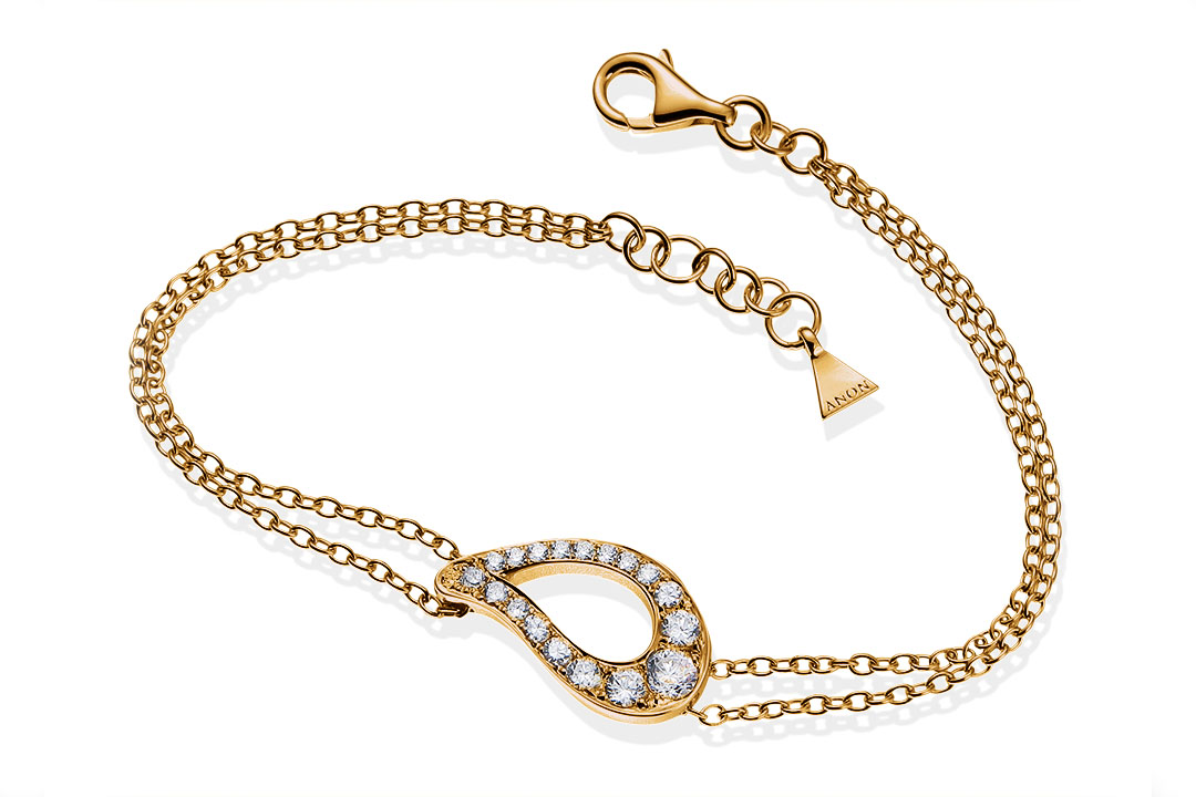 anon gold diamond bracelet - childsdesign