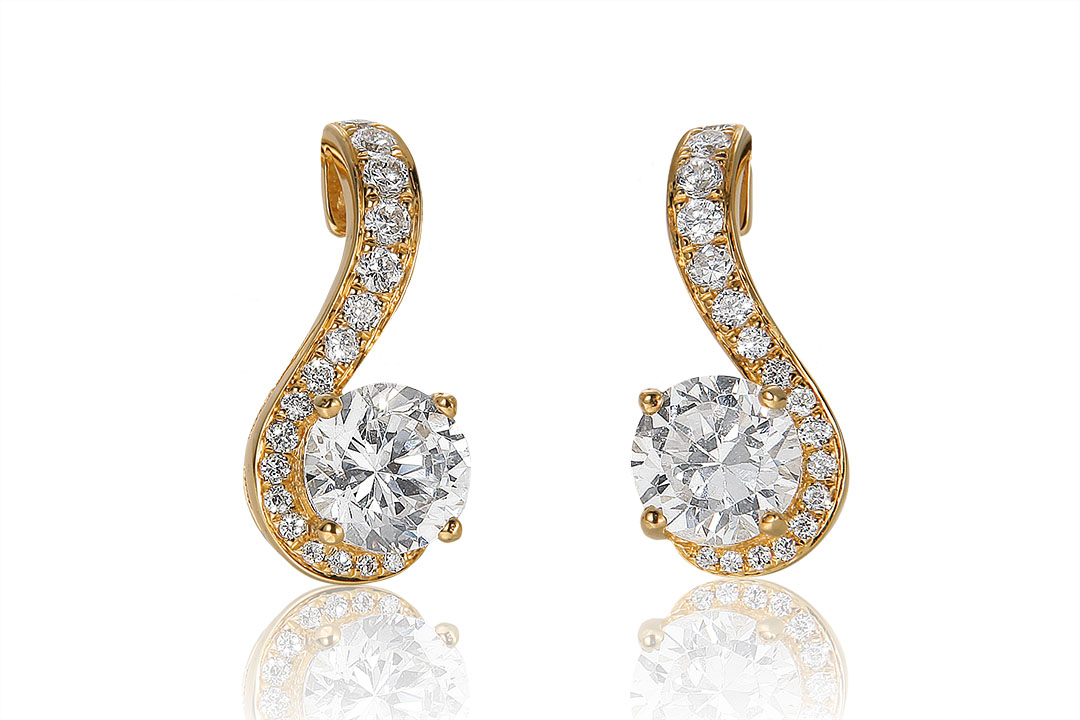 anon gold diamond earings - childsdesign