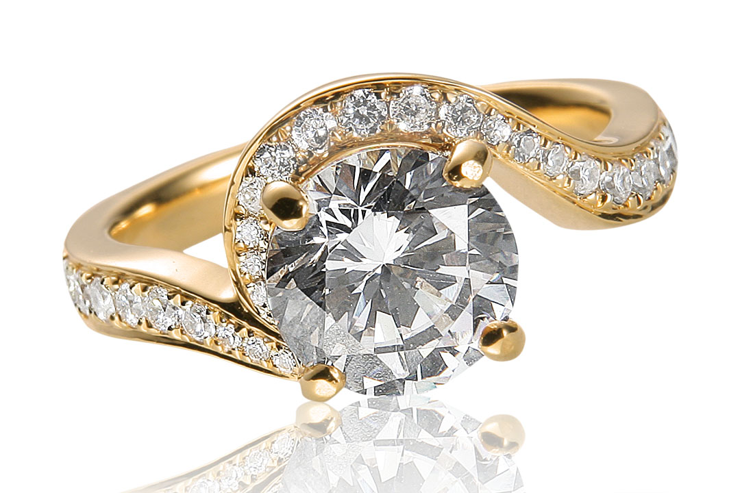 anon gold diamond ring - childesign