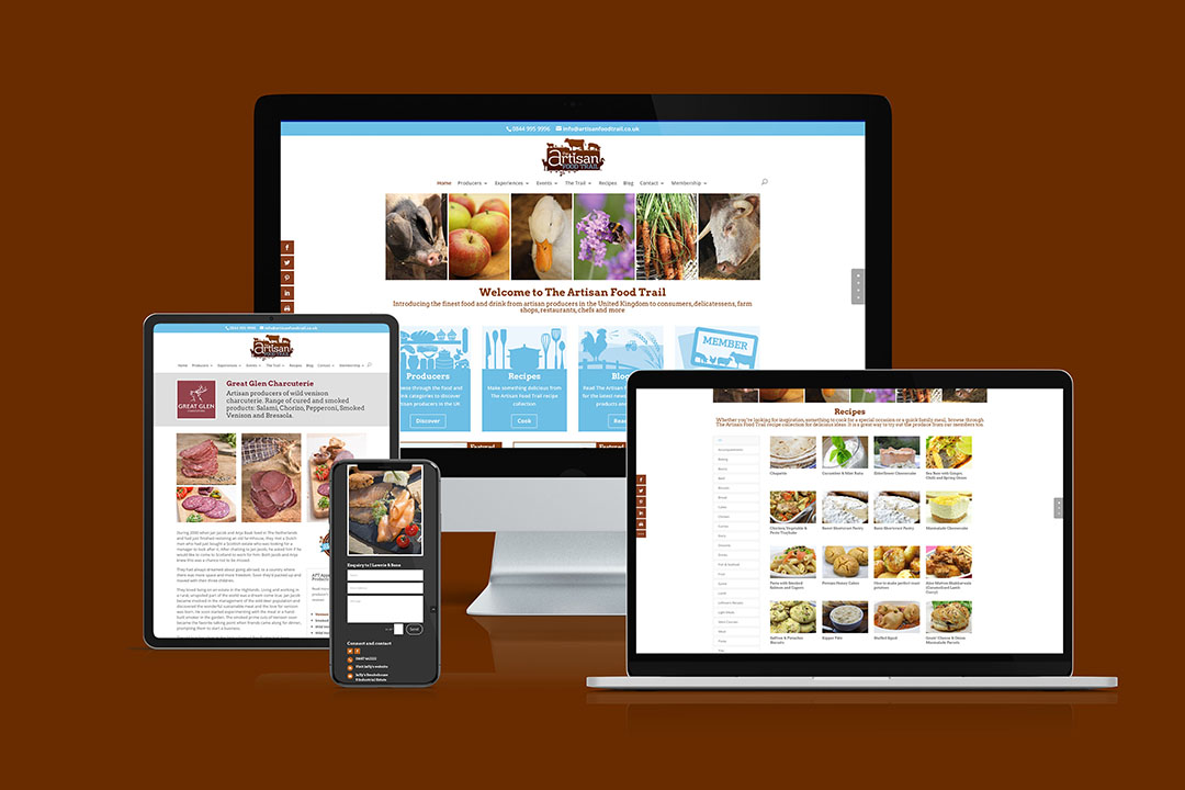 artisan food trail website - childsdesign