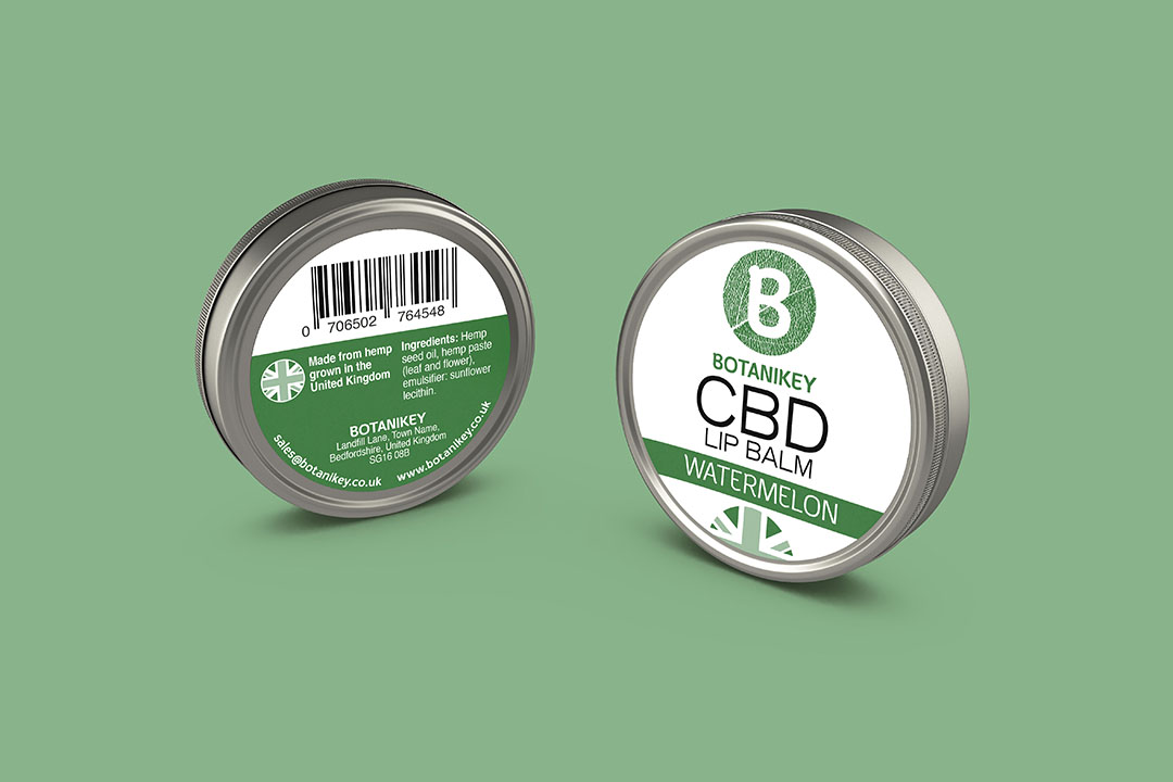 cbd lip balm packaging - botanikey