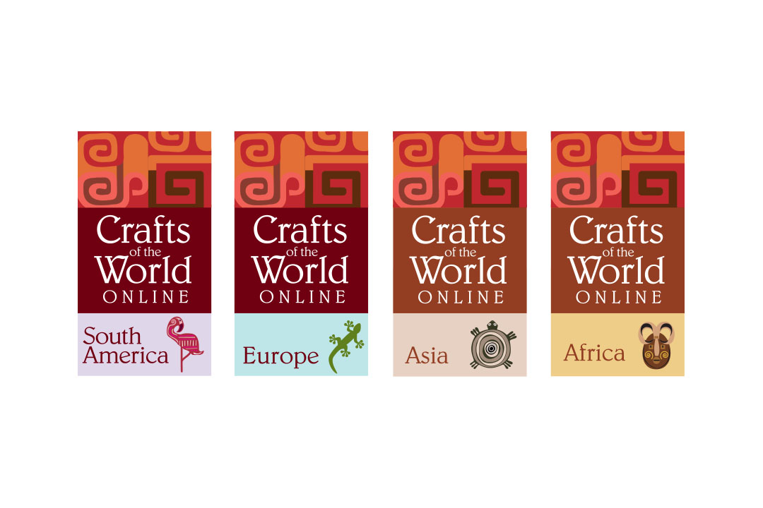 crafts of the world online vertical logo - childsdesign