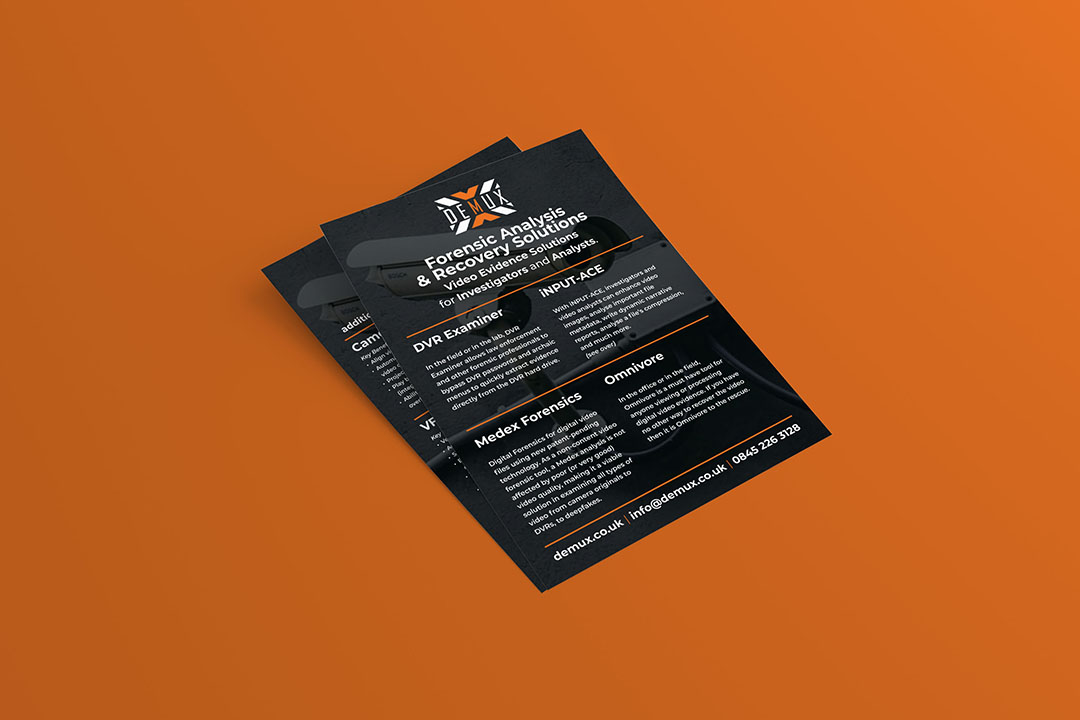 demux leaflets - childsdesign