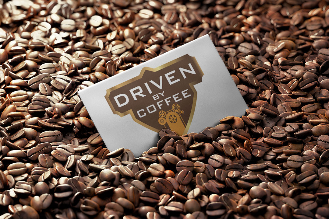 driven by coffee card - childsdesign