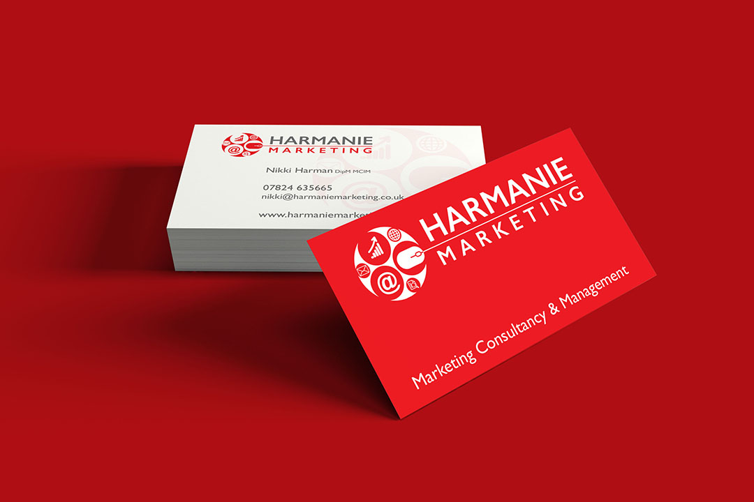 harmanie marketing logo - childsdesign