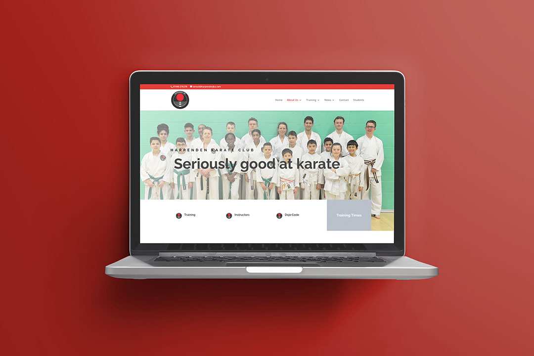 harpenden karate club website 3 - childsdesign