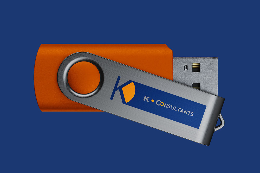 k consultants usb drive - childsdesign