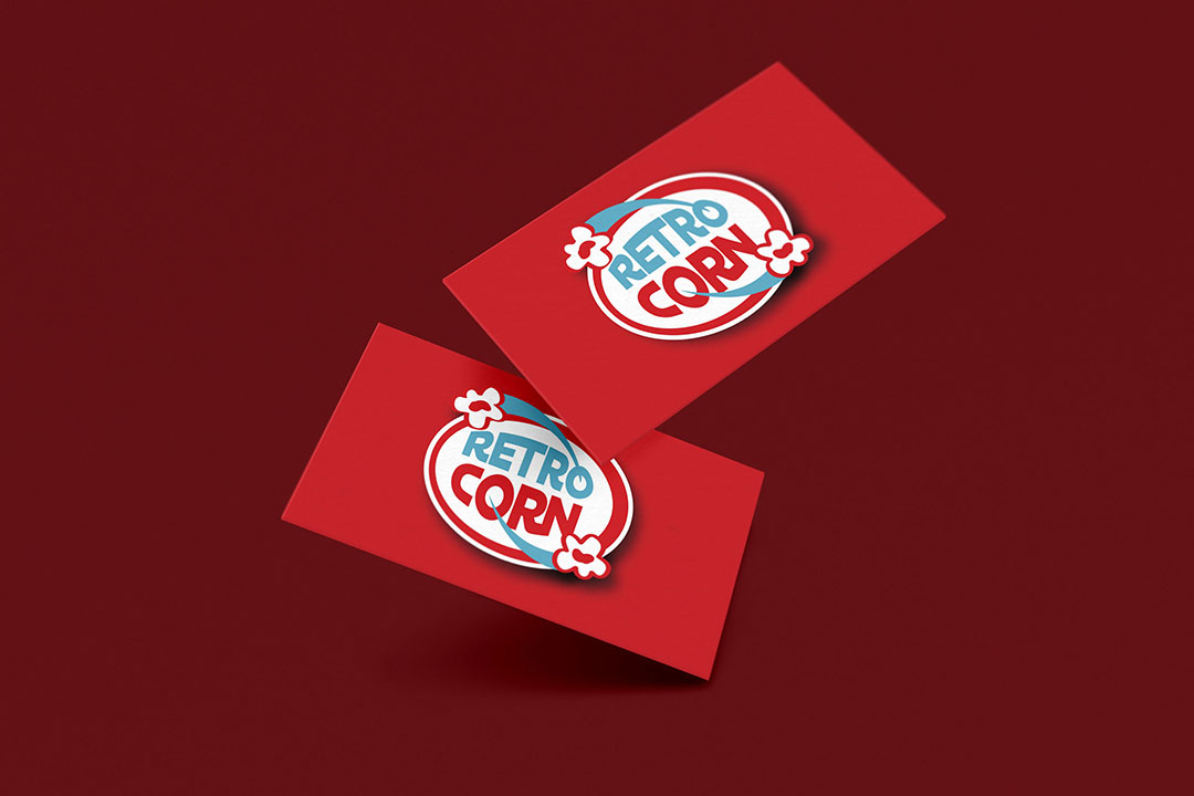 retrocorn card logo - childsdesign